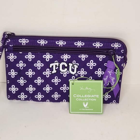 Vera Bradley Wristlet/Wallet - Collegiate Collection - TCU - NWT - Picture 1 of 6